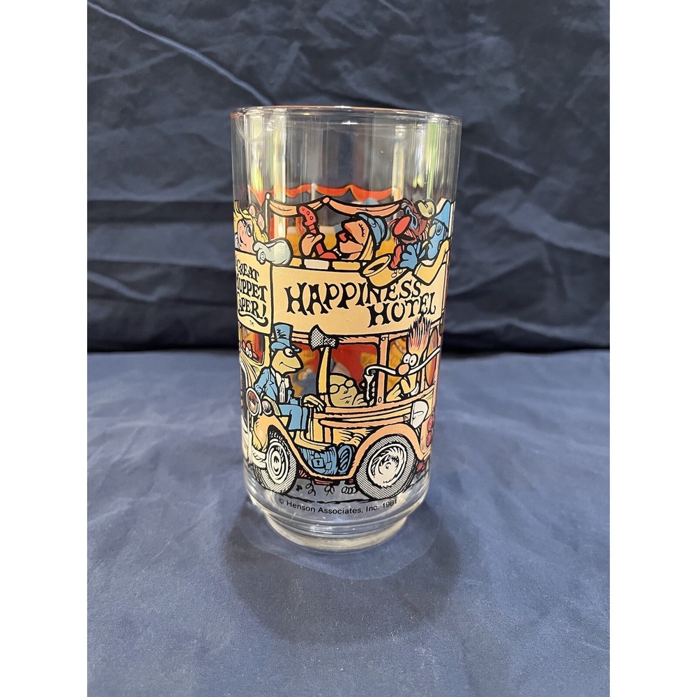 McDonald's‎ 1981 Muppets Glass Jim Henson Great Muppet Caper Happiness Hotel